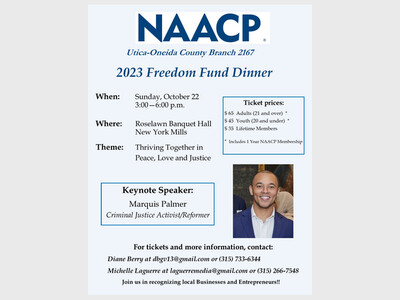 NAACP Utica-Oneida County Freedom Fund Dinner